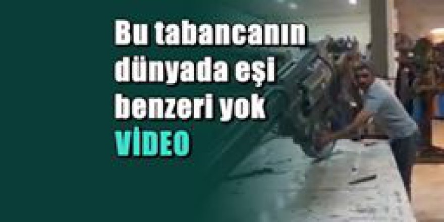 Laz Mucit öyle bir tabanca yaptı ki