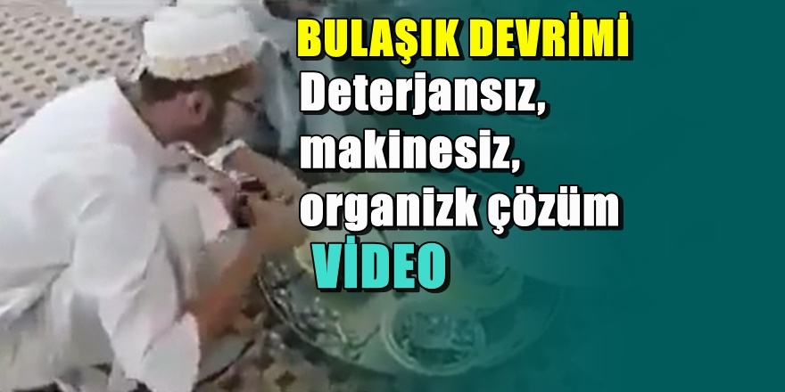 Araplardan bulaşık yıkamada devrim gibi buluş