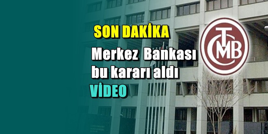 Merkez bankasından bankalarla ilgili kritik hamle