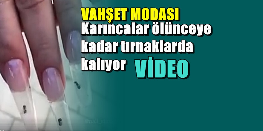 Tırnak makyajında vahşet görüntüleri