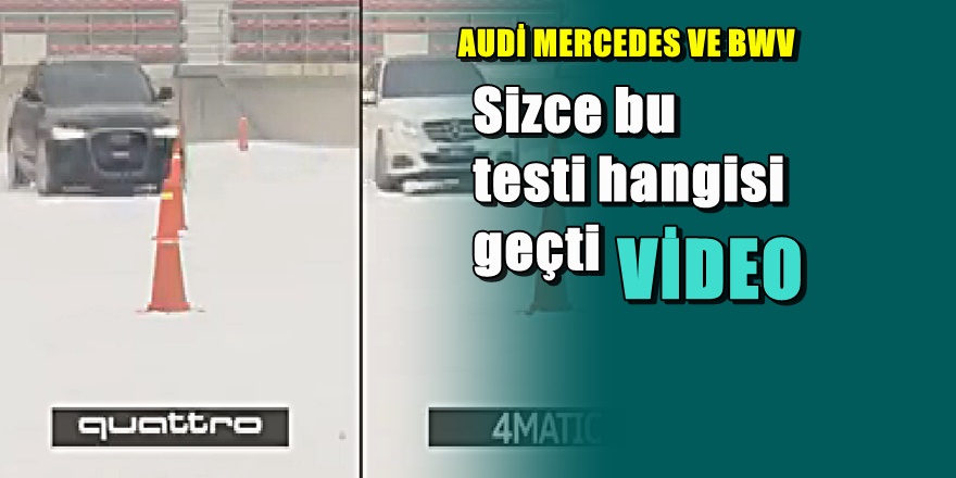 Mercedes, BMW ve Auidi buz pistinde yarışırsa hangisi geçer