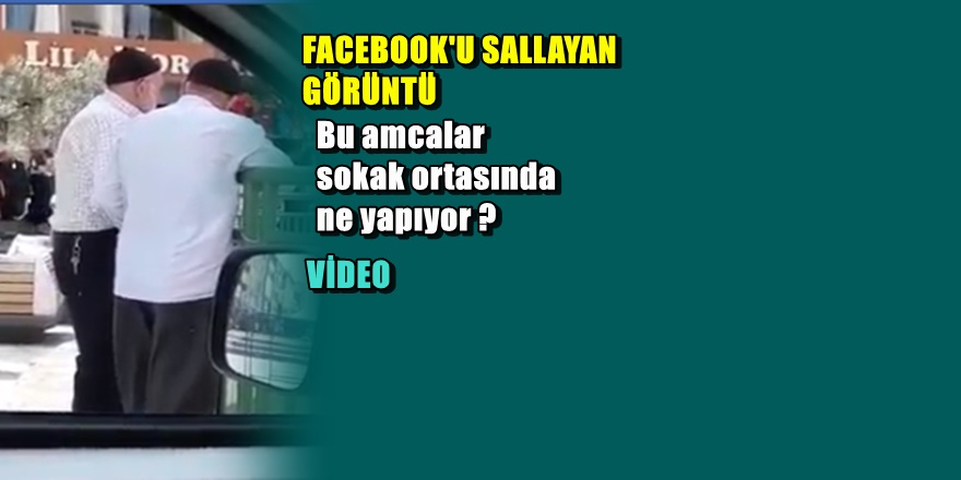 Takkeli 2 amcanın çekilen görüntüleri sosyal medyayı salladı