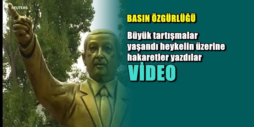 Erdoğan'ın Almanya'da dikilen ' Altın Heykeli ' tartışma yarattı