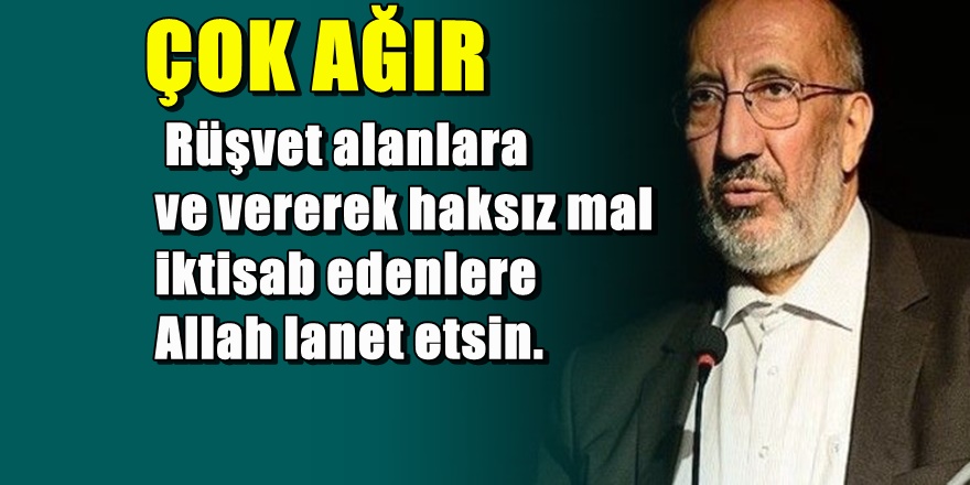 Abdurrahman Dilipak'tan atamalara zehir zemberek tepki