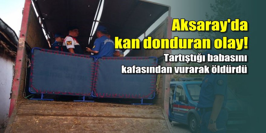 Babasını öldürüp kamyonetin kasasına sakladı