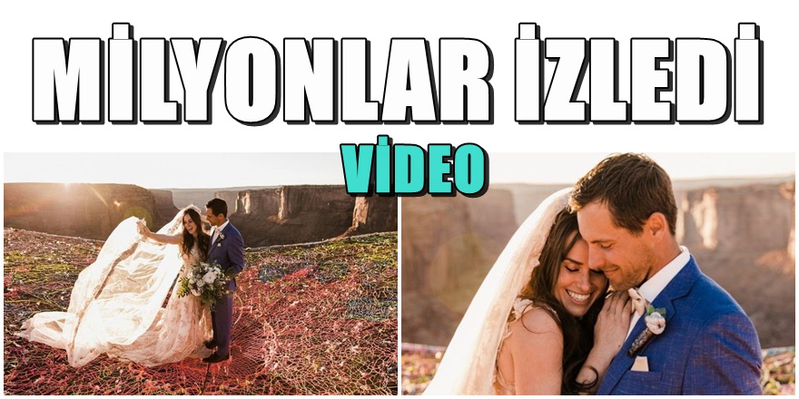 400 Metre yüksekte çılgın düğün