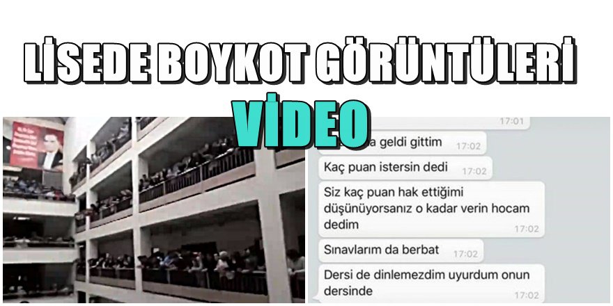 İstanbul'da lisede öğrenciler taciz boykotuna başladı