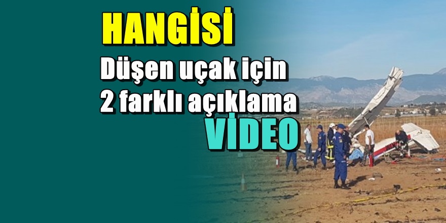 Antalya'da düşen uçakla ilgili skandal gelişme