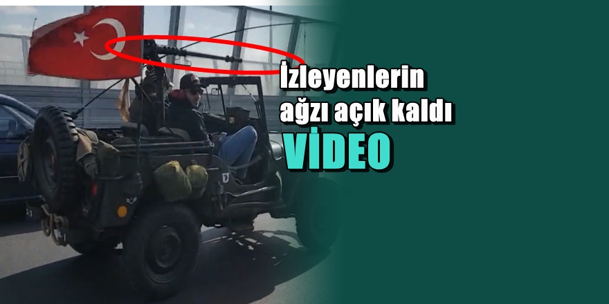 Uçak savar yüklü sivil cip tartışma yarattı