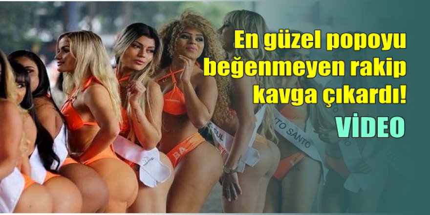 2018'in En Güzel Poposu Seçildi: Rakip Kavga Çıkardı