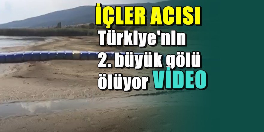 Türkiye'nin 2. büyük gölü kuruyor
