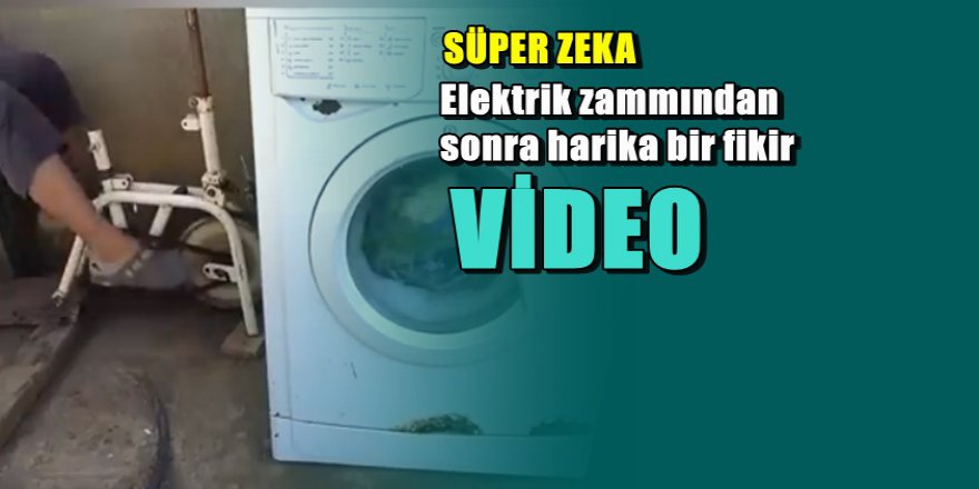 Elektriği çok gelen çamaşır makinesini böyle çalıştırsın