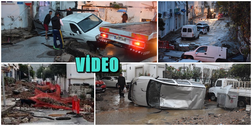 Bodrum'da sel sonrası acı tablo