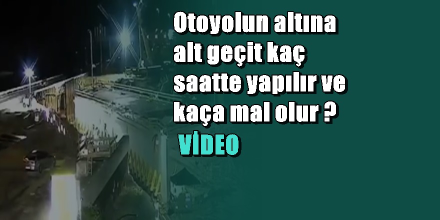 Hollanda'da otoyola alt geçit kaç yılda yapılır