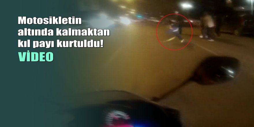 İstanbul’da yürekleri ağıza getiren kaza kamerada