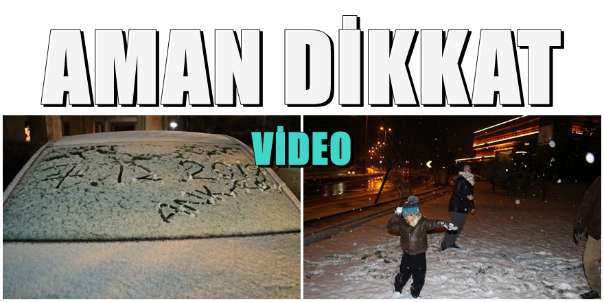 Ankara'da yılın ilk kar yağışı başladı