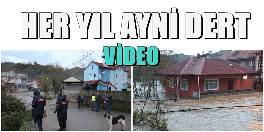 Zonguldak'ta o mahalle yine sular altında