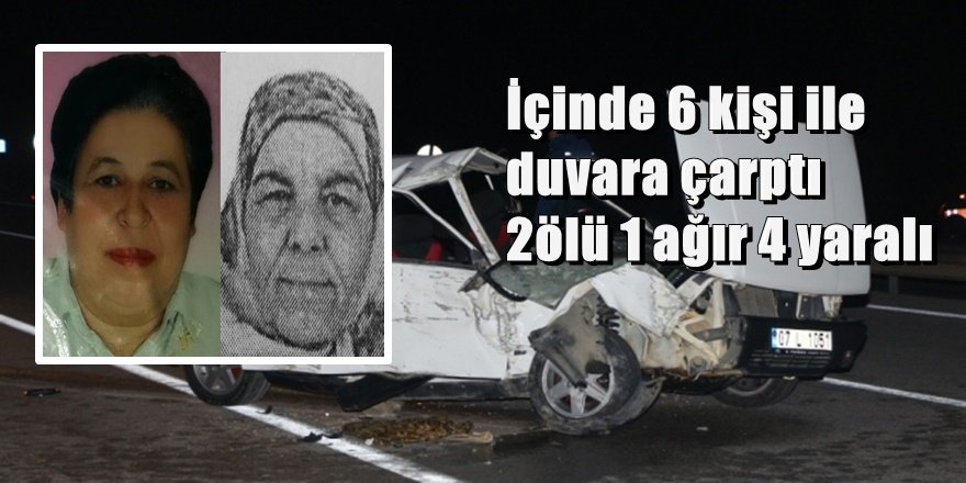 Antalya’da trafik kazası: 2 ölü, 4 yaralı