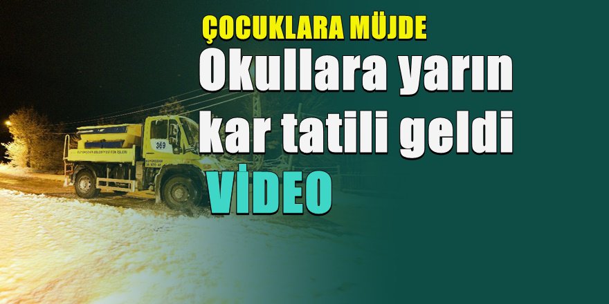 Ankara'da kar tatili