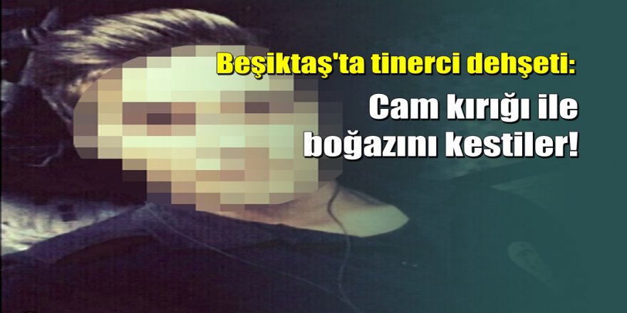Beşiktaş'ta tinerci dehşeti: Polisi boğazından yaraladılar