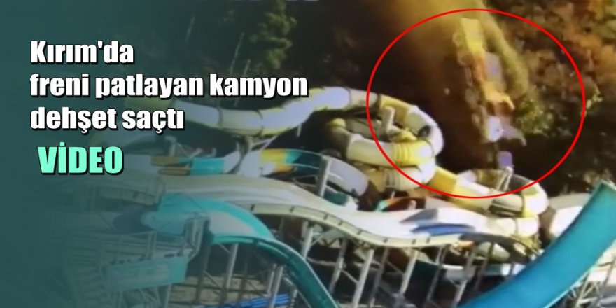 Freni patlayan kamyon uçuruma yuvarlandı