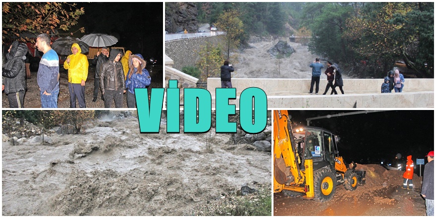 Antalya kuvvetli yağış hayatı felç etti