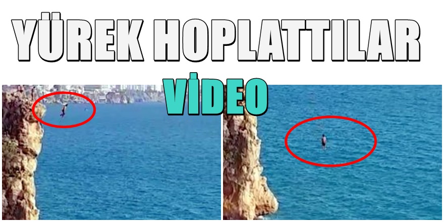 Antalya'da falezlerden atlayan çocuklar korkuttu