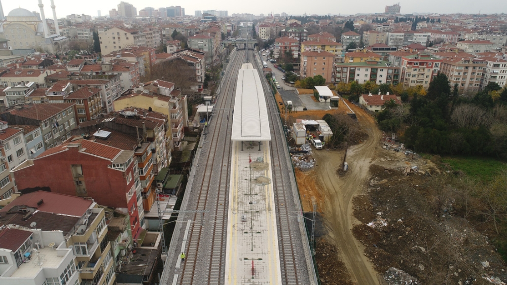 Gebze-Halkalı tren hattında son çalışmalara geliniyor
