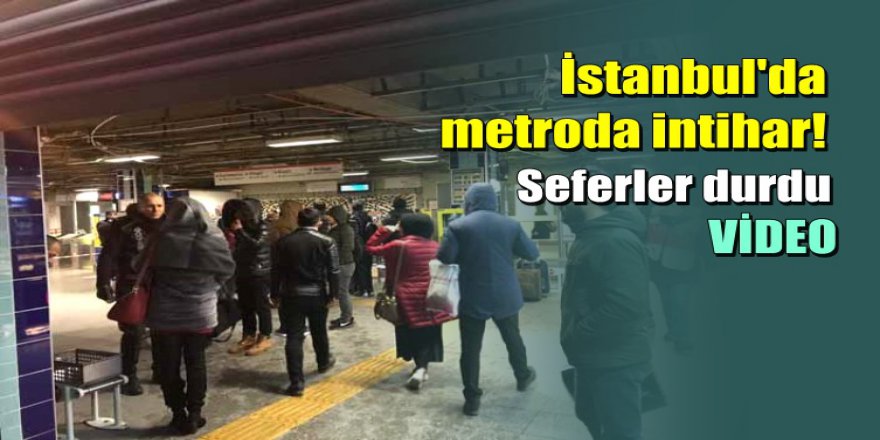 Metro istasyonunda intihar etti