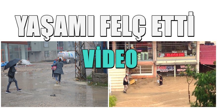 Adana'da sel yaşamı felç etti