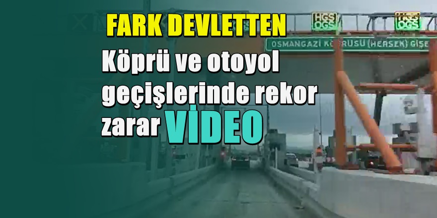 Köprü ve otoyol geçişlerinde büyük azalış