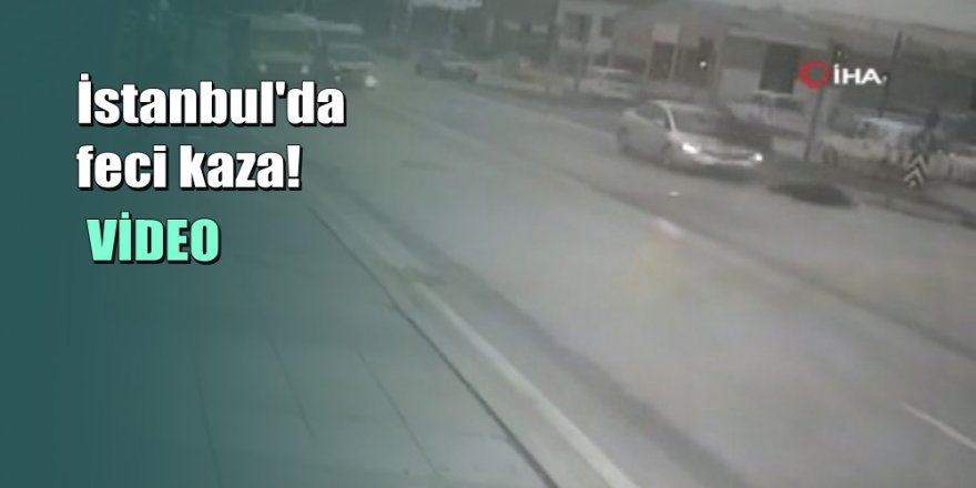 Otomobil abla kardeşi metrelerce havaya fırlattı