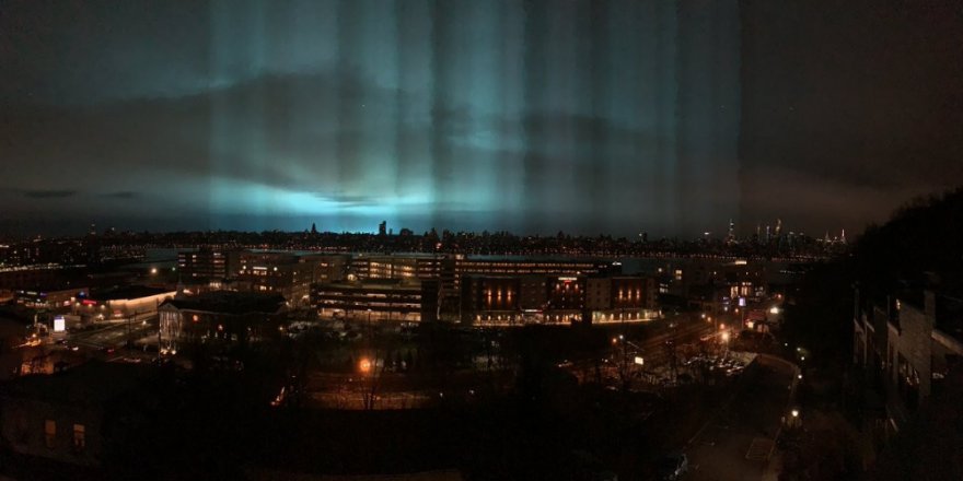 New York'ta ' Mavi Gökyüzü ' paniği kamerada