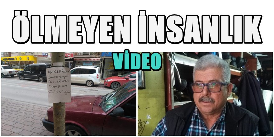 Denizli'de bulduğu paranın sahibini bu ilanla arıyor
