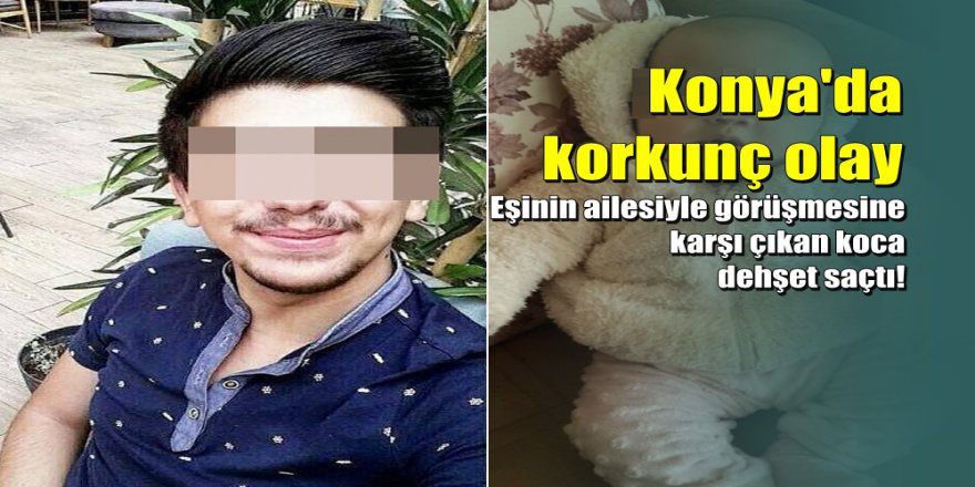 Karısını bıçaklayıp 7 aylık bebeğini rehin aldı