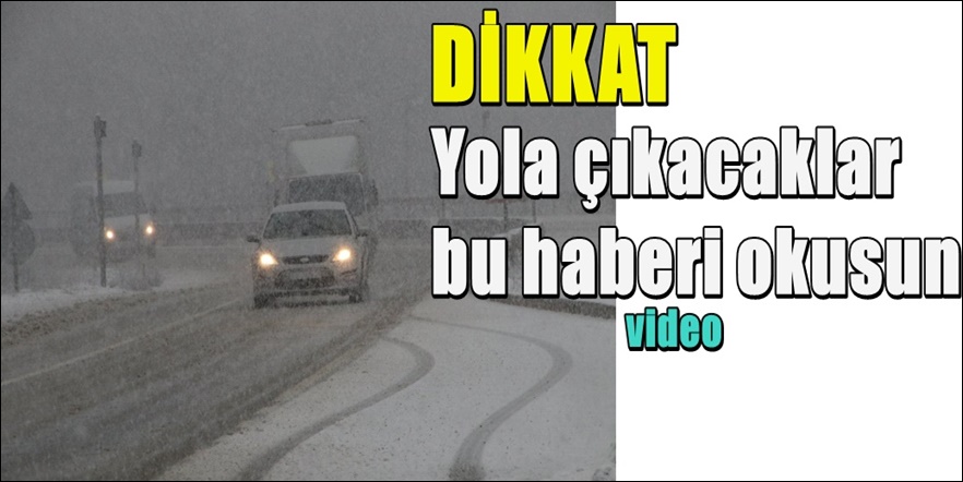 Bolu Dağında yoğun kar yağışı
