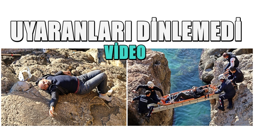 Antalya Falezler de balık tutma faciası