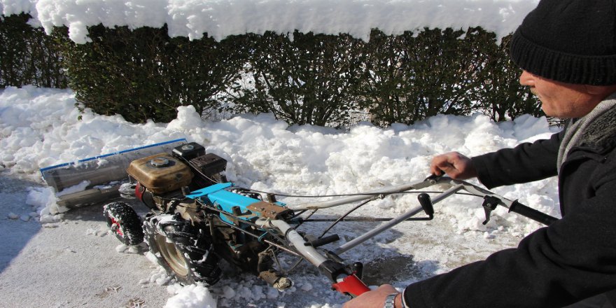 Trabzonlu mucit kar makinesi icat etti