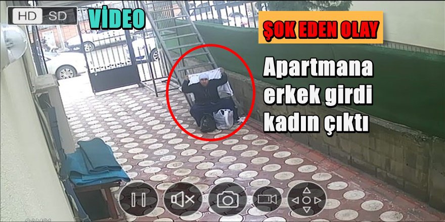 Kadın kılığına girip dilencilik yapan erkek kameralara böyle yakalandı