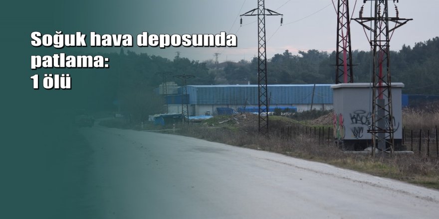 Çanakkale'de soğuk hava deposunda patlama: 1 ölü