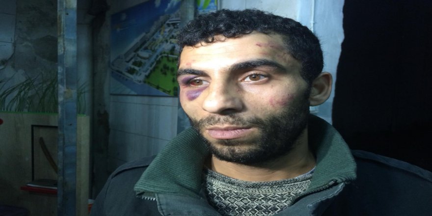 Seyyar satıcıya zabıta dayağı kamerada