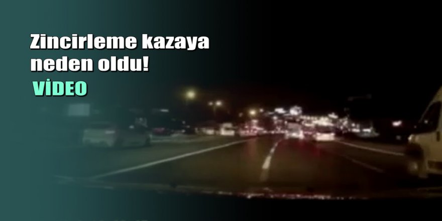 E-5 karayolunda feci ’makas’ kazası kamerada