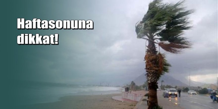 Meteorolojiden Antalya’ya şiddetli yağmur ve fırtına uyarısı