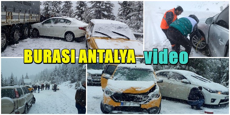 Antalya'da kar çilesi başladı