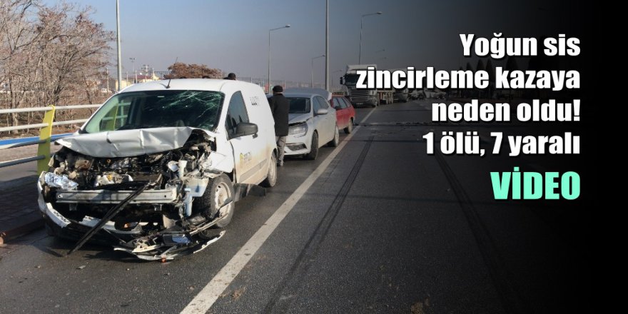 Konya’da 33 araç birbirine girdi: 1 ölü, 7 yaralı