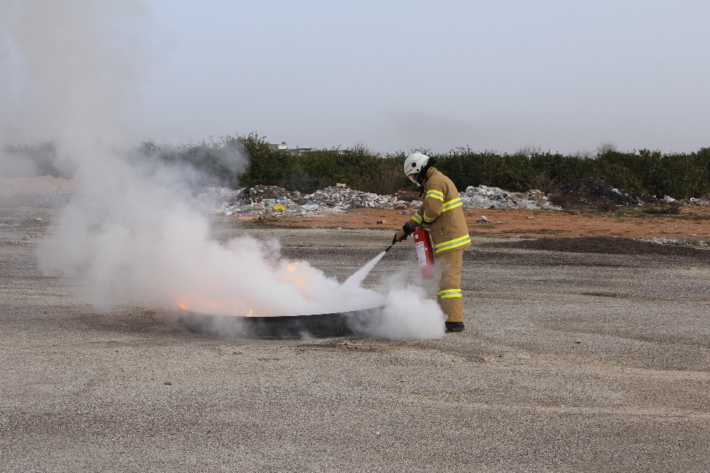 Bor'dan yangın söndürücü.