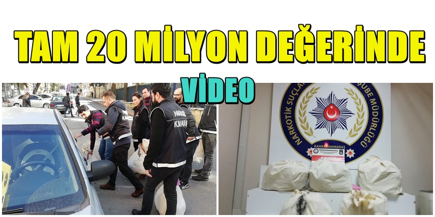 Kahramanmaraş'ta  eroin rekoru