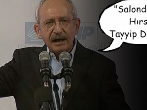 Salondakiler “Hırsız Tayyip” dedi